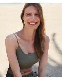 S-SK230-Womens Sustainable Fashion Cropped Cami Top 2
